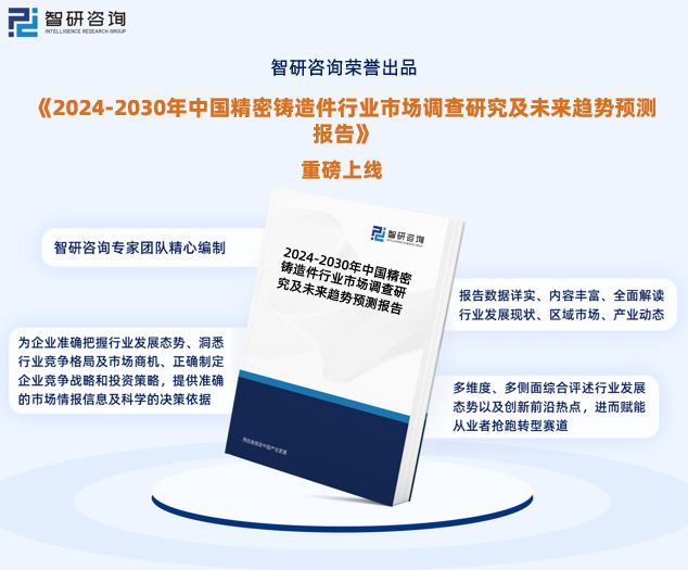 2024年中国精密铸造件行业发展现状、市场前景及投资方向BB